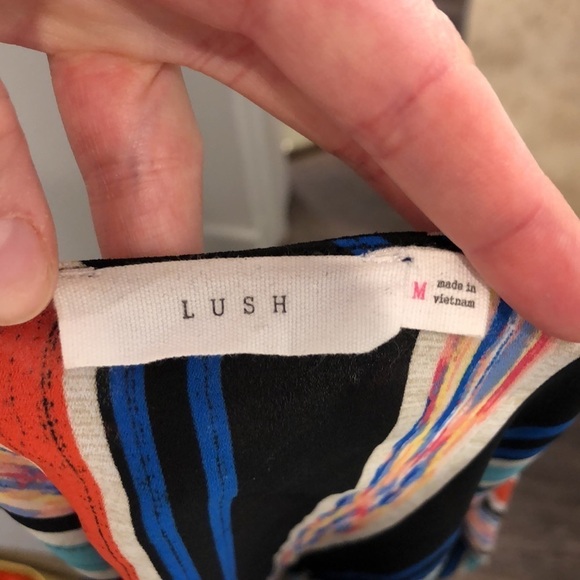 LUSH Stripe Wrap Crop Top - Picture 8 of 13